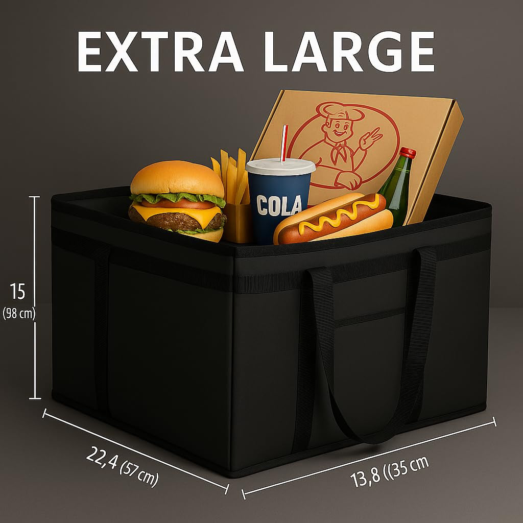 Catering Bag Doordash 22X14X13 3 Pack Insulated Food Delivery Bag Cooler Bags Keep Food Warm Therma Cooler Bags Therma Catering Shopper Accessories Hot