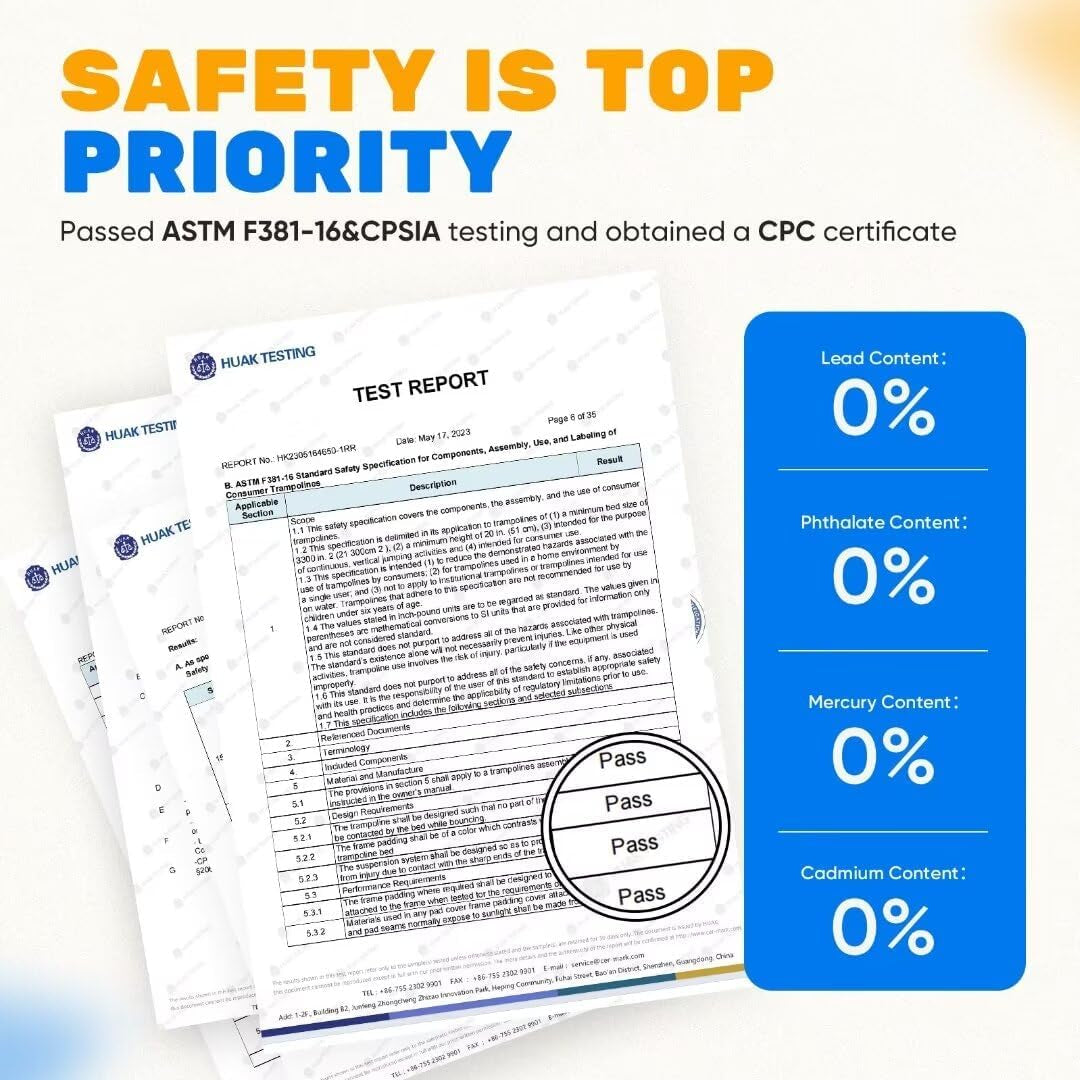 1200LBS Weight Capacity Trampoline 16 15 14 12 10 8 FT for Kids with Safety Enclosure Net for Children Adults Outdoor Yard Trampolines